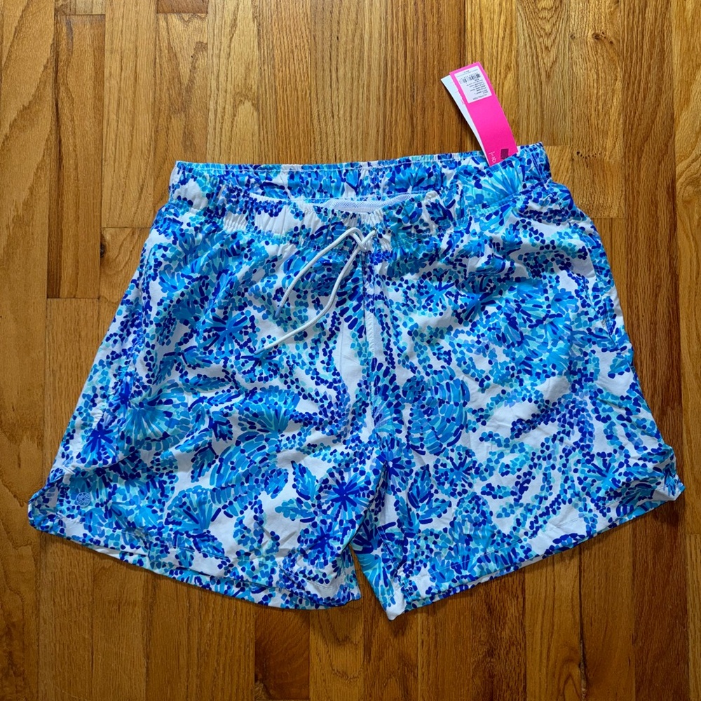 BRAND NEW with Tags Lilly Pulitzer Men’s Capri Trunk Shell Me You Love Me - Picture 2 of 4